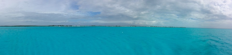 Anchored just off Cape Santa Maria Beach Resort, Long Island Bahams