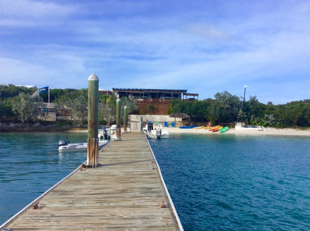 Dinghy dock at St. Francis restaurant, George Town, Exumas, Bahamas (May 2018)