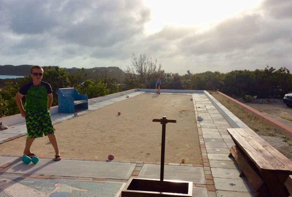 R&R bocce ball at Southside Marina, Providenciales Turks & Caicos