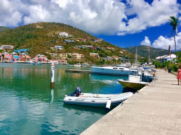 Old marina docks at Nanny Cay Marina, Tortola, BVI (March 2018)