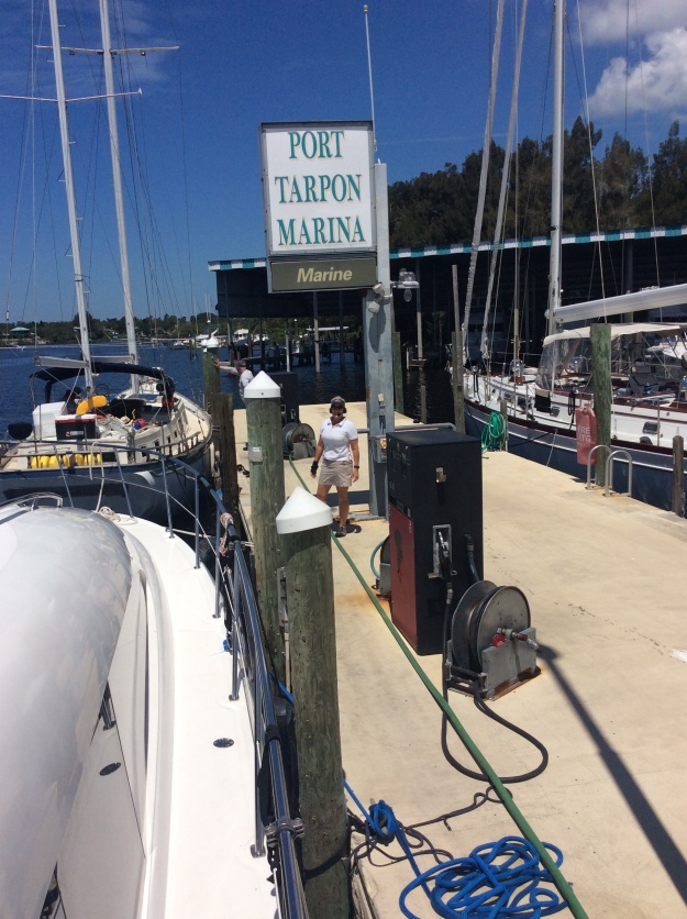 Theresa refueling, Port Tarpon
