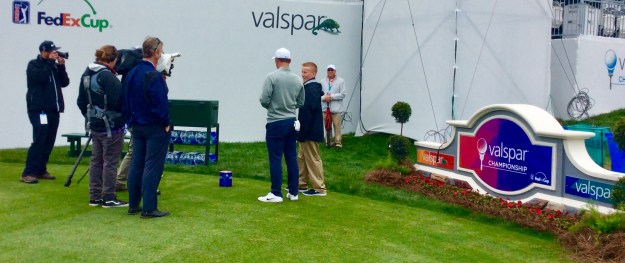 Reigning PGA Valspar champion, invites Ronan to play the 18th hole with him and Sergio Garcia (2019 PGA Valspar Championship)